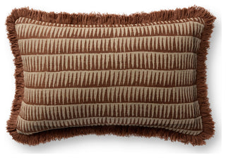 Loloi PLL0202 Natural / Rust 13'' x 21'' Cover WithPoly