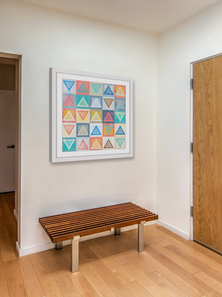 "Chalk Triangles" Framed Art Print