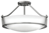 Hinkley Hathaway Medium Semi-Flush Mount, Antique Nickel
