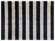 2' x 3' Black and Tan Wide Stripe Washable Floor Mat