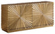 Tiffany Metallic Spiral Design Sideboard, Gold