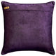 Throw Pillow Covers 22" x 22" Pillowcase Purple Velvet Floral - Plum Scented