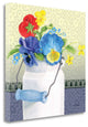 "Blue Pansy III No Border" By Beth Grove, Giclee Print on Gallery Wrap Canvas