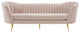 Opportunity Vertical Channel Tufted Curved Performance Velvet Sofa