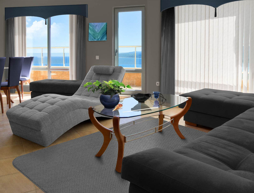 Skid-Resistant Area Rug Gray, 2'x3'