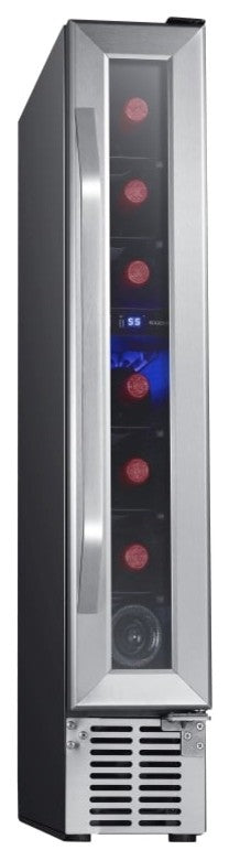 EdgeStar CWR70SZ 6"W 7 Bottle Capacity Built-In Compact Wine - Stainless Steel