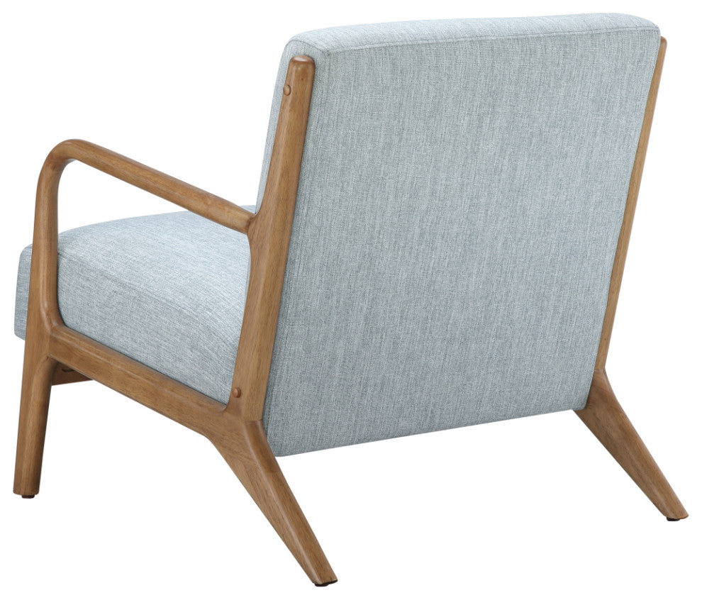 INK+IVY Novak Mid-Century Modern Accent Armchair, Light Blue