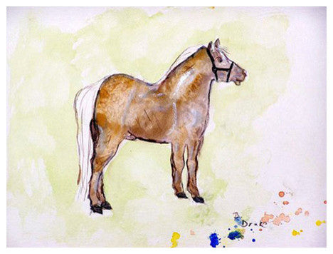 Betsy Drake Shetland Pony 30 X 50 Inch Comfort Floor Mat