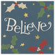 "Vintage St.Nick VIII" Digital Paper Print by Anne Tavoletti, 26"x26"