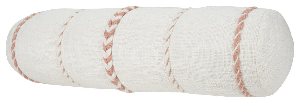 Mina Victory SH037 Throw Pillow, Blush, 6" X 20"