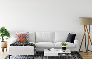 Succulent Garden Accent Pillow, Peach, 18"x18"