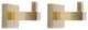 Italia Capri Series set of 2 Bronze Robe Hooks