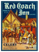 "Red Coach Inn Celery" Digital Paper Print by Retrolabel, 19"x24"