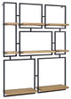 Wall Shelf 30.5"Lx32.25"H Iron/Wood