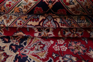 Consigned, Hand-Knotted Persian Vintage-Style Oriental Area Rug, Red, 13'4"X9'6"