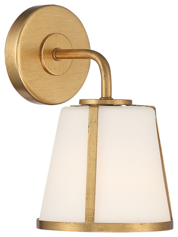 Crystorama Lighting Group FUL-911 Fulton 10" Tall Bathroom Sconce - Antique