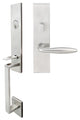 Summer Lever, Mortise Entry Handleset, LHR, Satin Stainless Steel