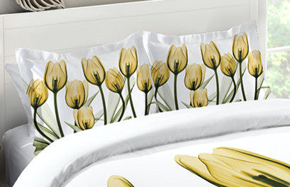 Laural Home Golden X-Ray Tulips Comforter Sham