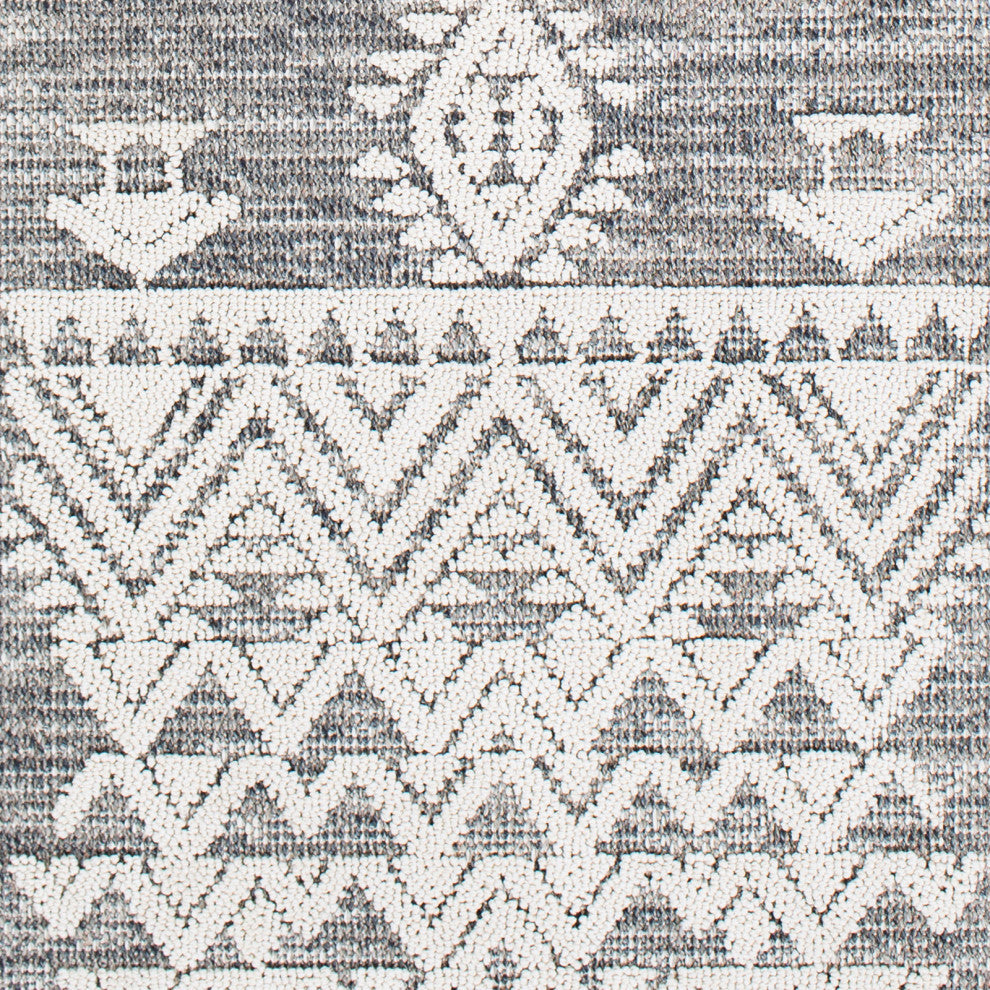 Surya Ariana RIA-2304 4'3"x5'11" Rug, Medium Gray/Taupe/White