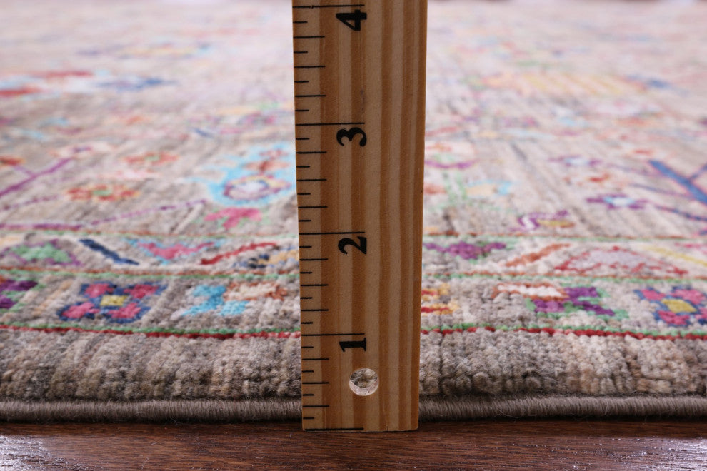 8' 1" X 11' 5" Persian Tabriz Hand-Knotted Rug Q9792