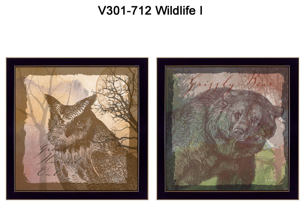 "Wildlife Collection" Collection By Barb Tourtillotte, Black Frame