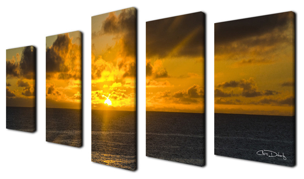 Ready2hangart Chris Doherty 'Niue Sunset' 5-piece Canvas Wall Art