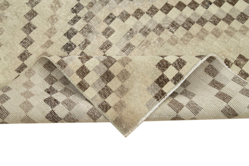 Rug N Carpet - Handmade Anatolian 4' 8'' x 8' 8'' Antique Vintage Rug
