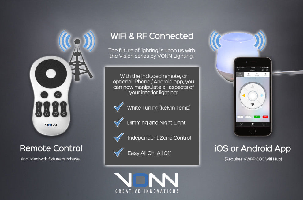 Callisto 11" WiFi-Enabled Tunable White Color-Changing LED Pendant