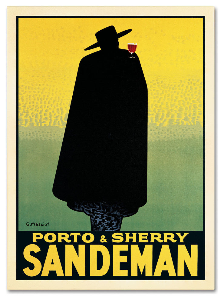 'Porto and Sherry Sandeman' Canvas Art by Anonymous