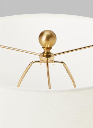 Waveland Table Lamp, Frosted Anglia