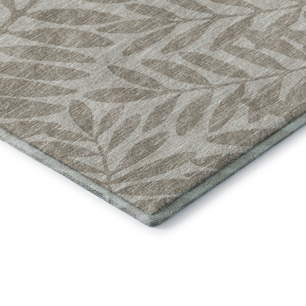Addison Premium Washable Mayfield AMF111 Neutral 8' x 8' Round Rug