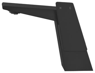 Carre Single Hole Single Handle Bathroom Faucet, Matte Black