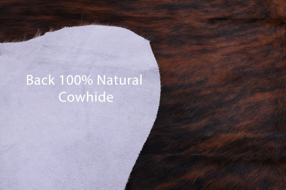 Organic Natural Hair-On Cowhide Area Rug 6' 8" X 6' 2" C1596