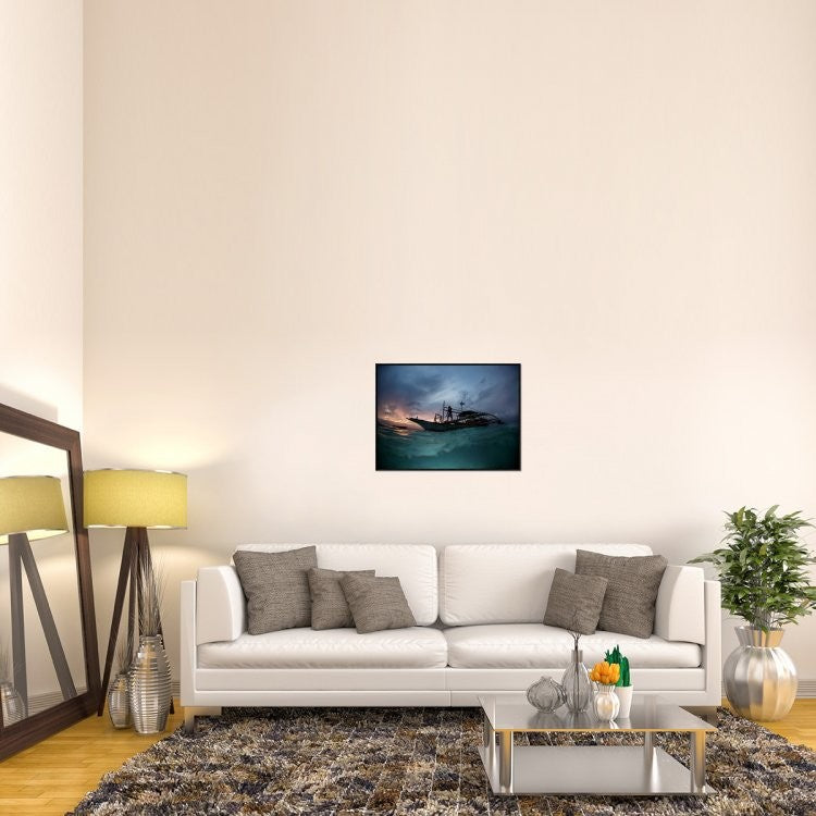 "Night Ride" Framed Canvas Giclee by Andrey Narchuk, 31x23"