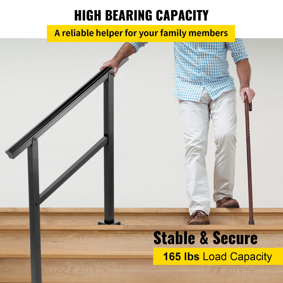 Outdoor Handrails Aluminum Stair Railing Staircase Handrail, 3ft