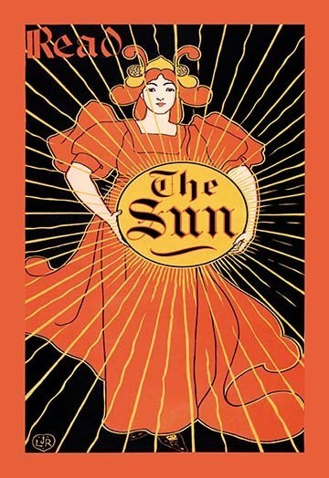 Read the Sun - Gallery Wrapped Canvas Art 28" x 42"
