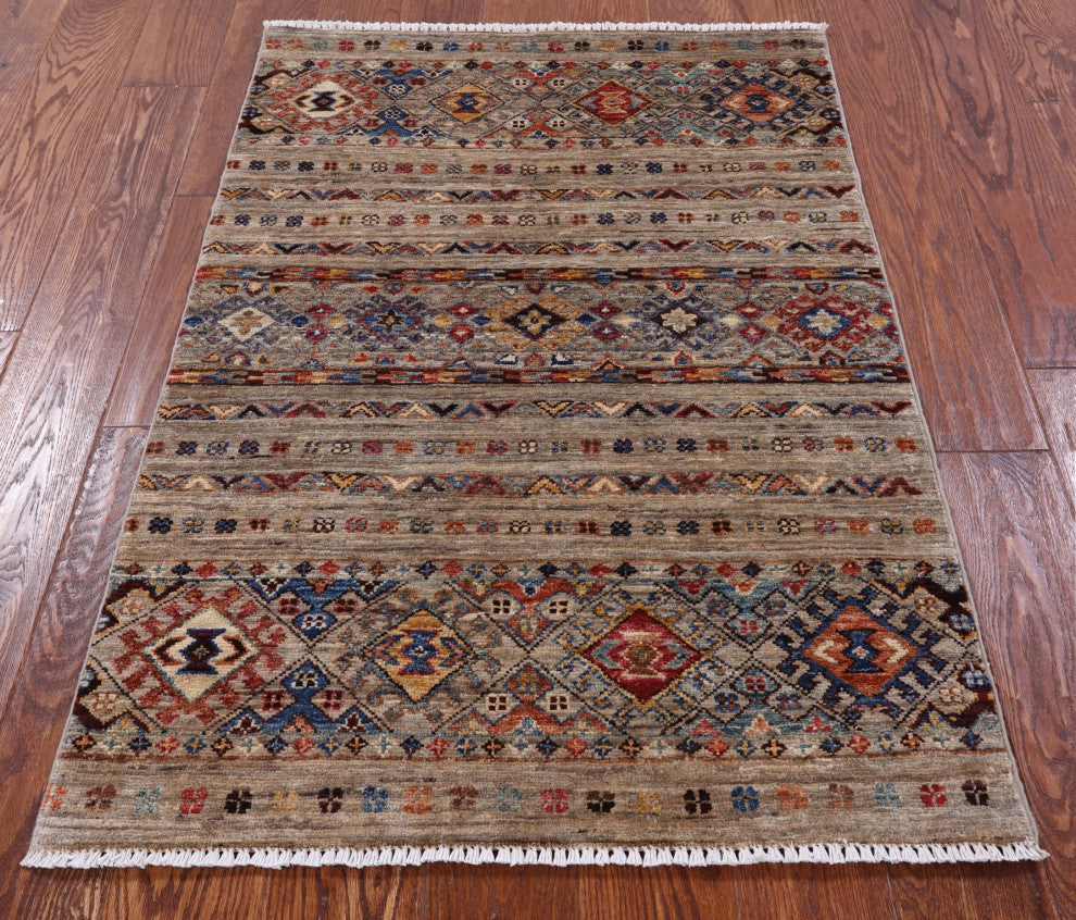 2' 9" X 4' 1" Khorjin Super Kazak Hand Knotted Rug Q10831