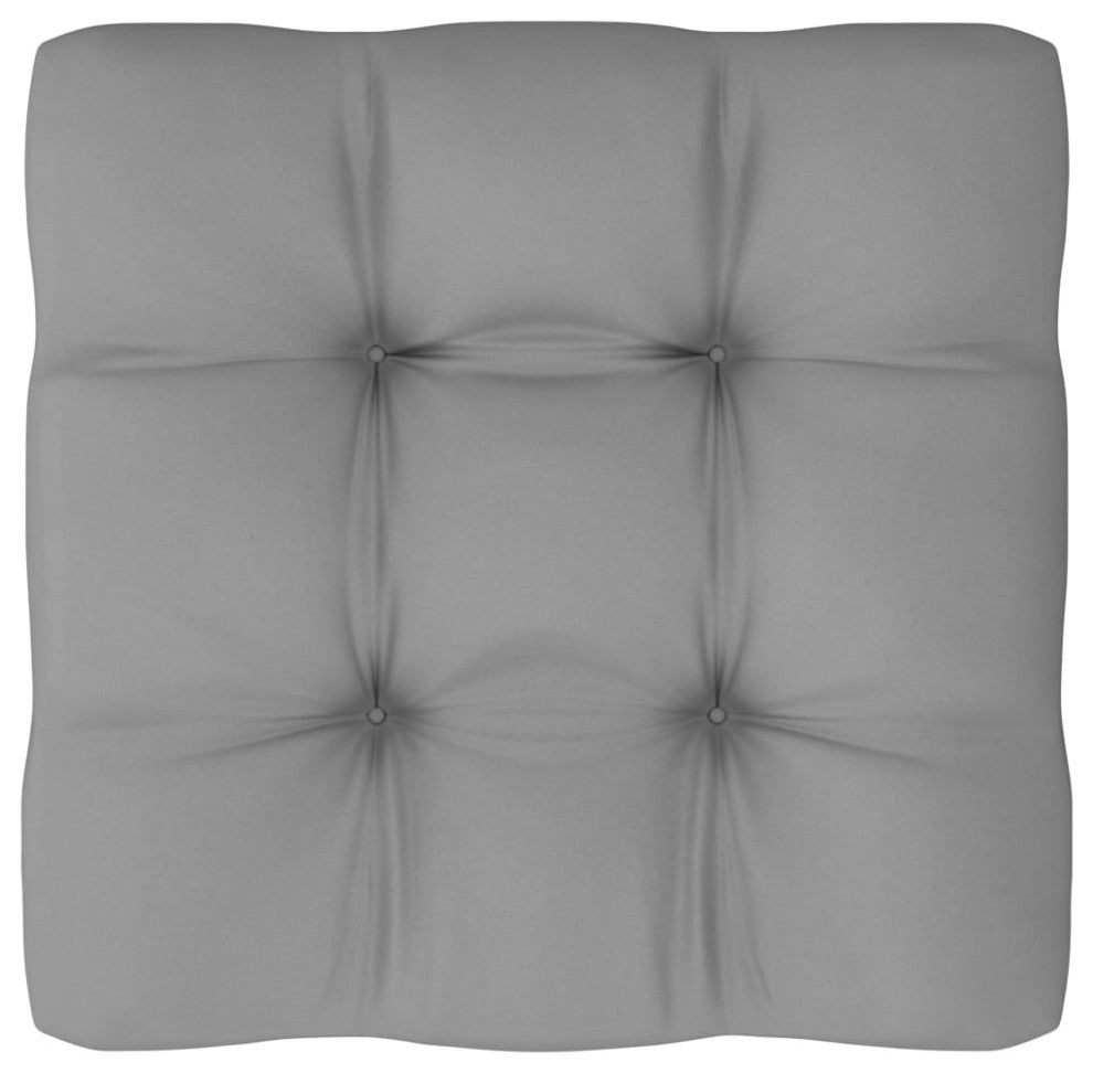 vidaXL Patio Footstools With Cushions 2 pcs Solid Pinewood