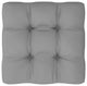 vidaXL Patio Footstools With Cushions 2 pcs Solid Pinewood