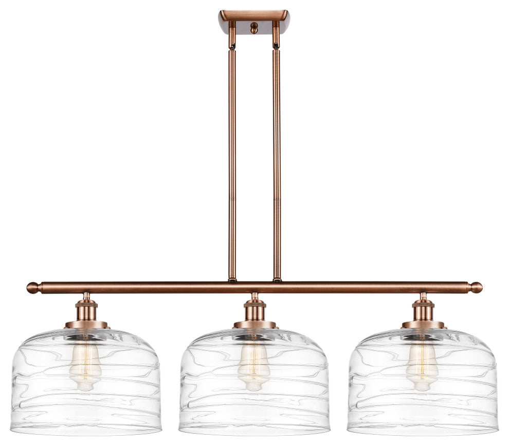 Innovations 916-3I-AC-G713-L-LED 3-Light Island Light, Antique Copper
