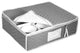 Quilted Microfiber China Cups Storage Chest Grey