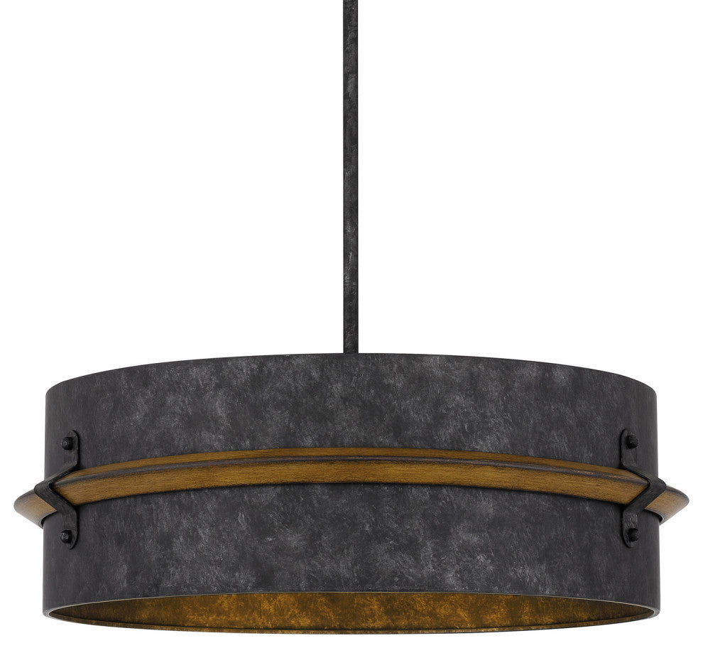 Quoizel QOP5336 Lariat 3 Light 21"W Pendant - Old Black Finish