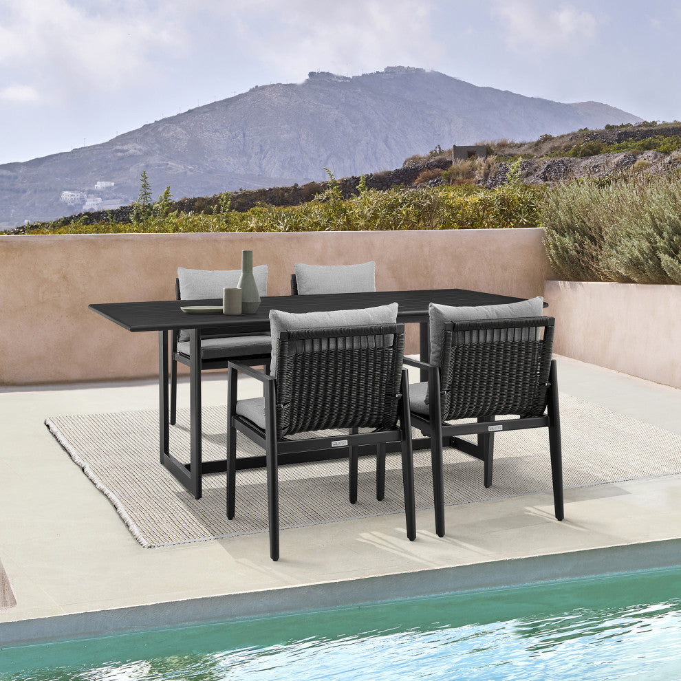 Grand Outdoor Patio Dining Table, Aluminum
