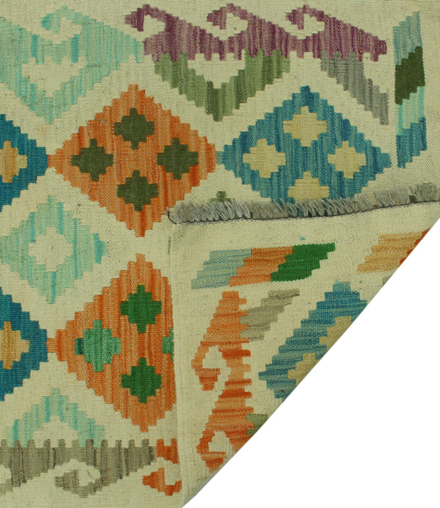 Sangat Kilim Hrapenly Ivory Runner
