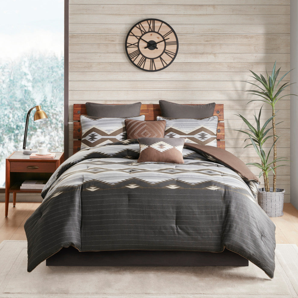 Woolrich Bitter Creek Oversized Overfilled Southwest Comforter Set, Queen