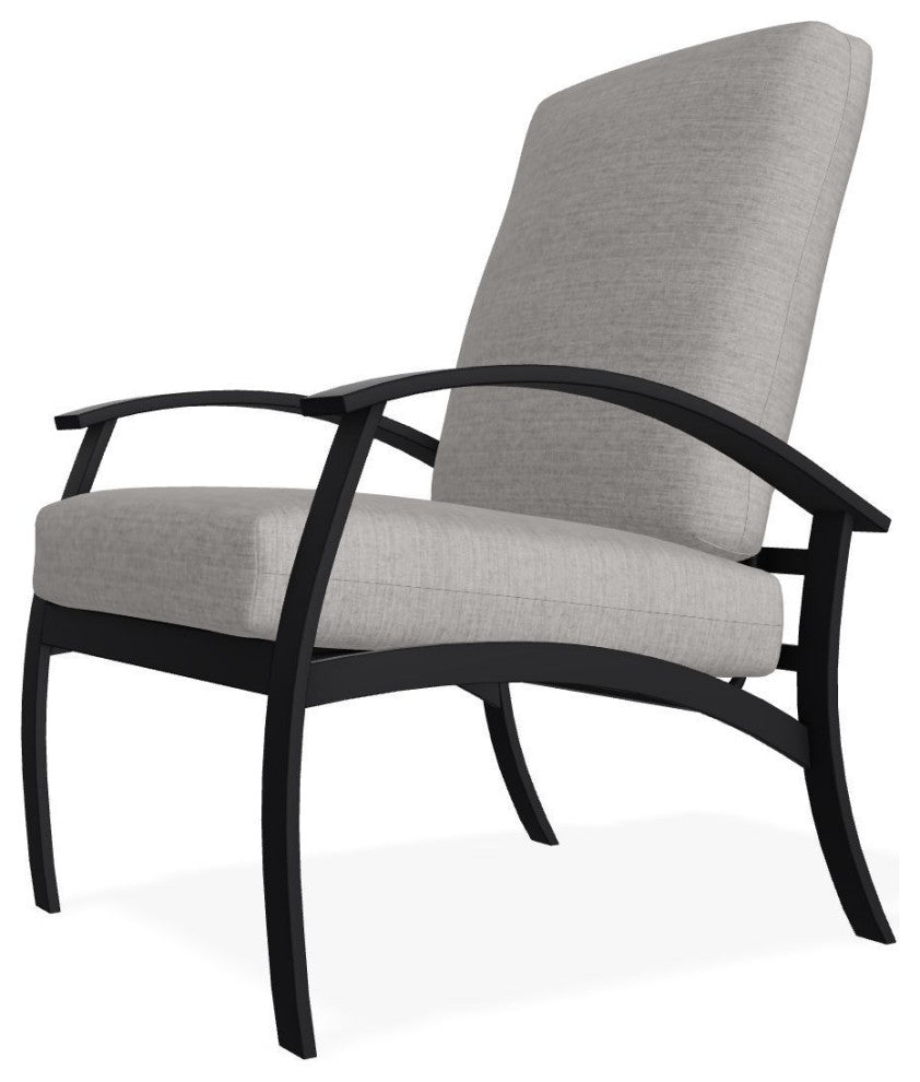 Belle Isle Cushion Deep Seating Outdoor Armchair, Graystone/Black