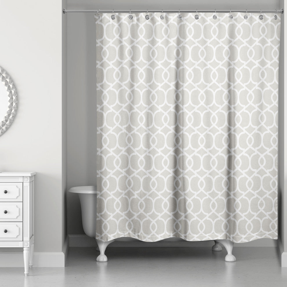 Lattice Link 4 71x74 Shower Curtain