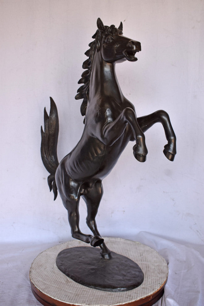 Ferrari Horse Bronze Statue Medium - Size: 28"L x 11"W x 40"H.