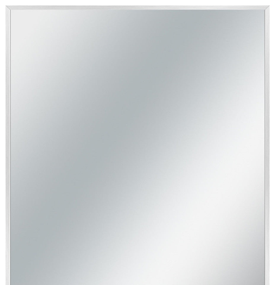 Silver Rectangular Wall Mirror