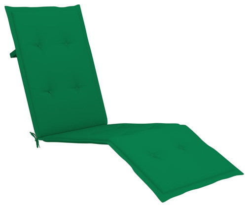 vidaXL Deckchair Lounge Chair with Footrest and Cushion Solid Acacia Wood